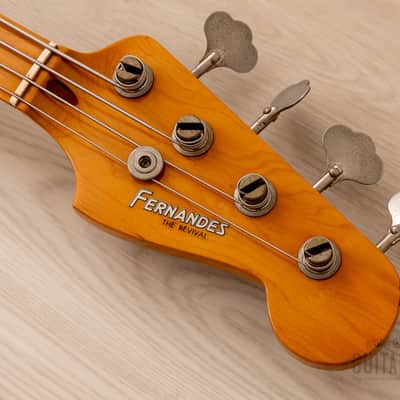 1981 Fernandes The Revival RPB-50 P Bass 1950s-Spec Sunburst, | Reverb