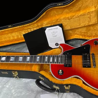 NEW! Gibson Dealer Select Custom Shop Les Paul Custom AAA Figured Top - Heritage Cherry Sunburst - Authorized Dealer - 8.8 lbs - G07452 image 14