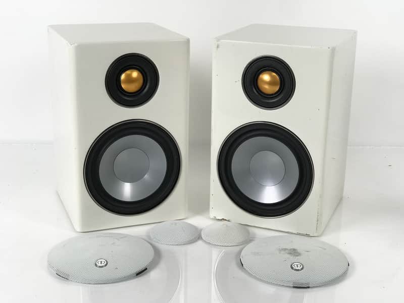 Monitor Audio Radius 90 HD White Bookshelf Speaker | Reverb Latvia