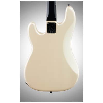 Fender Duff McKagan Deluxe Precision Electric Bass, Rosewood Fingerboard (with Gig Bag), White Pearl image 6