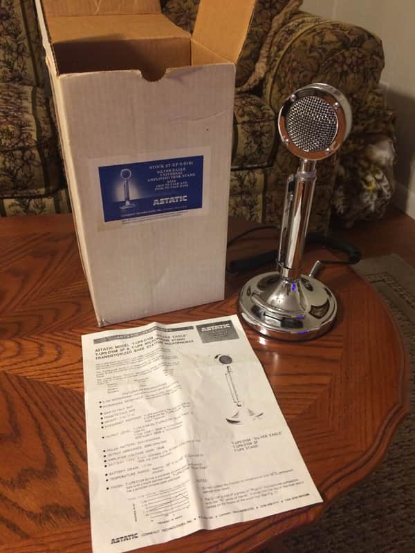 Astatic D104 Silver Eagle Mic. Astatic Silver Eagle T-UP9-D104 SP Chrome image 1