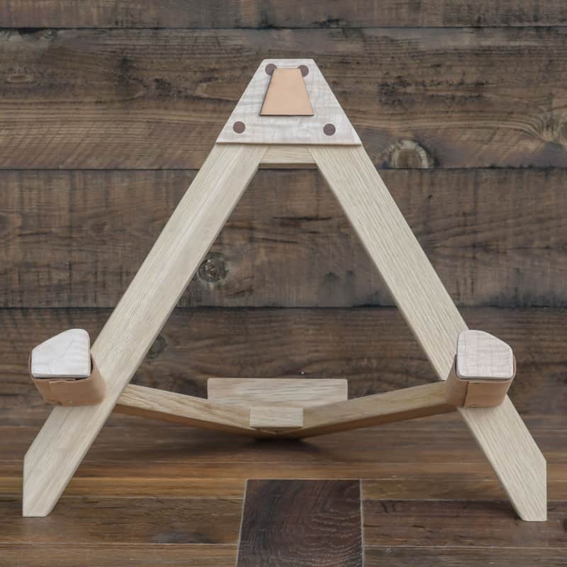 Acoustic Guitar Stand Wood Guitar Stand Boutique Guitar Stand, Home Studio Oak image 1