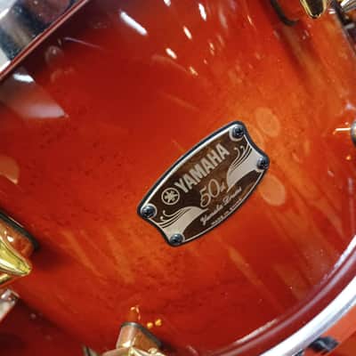 Yamaha 50th anniversary absolute hybrid maple 5 piece limited drum set 2017 - Exotic Maple on Hybrid Maple Shell image 3