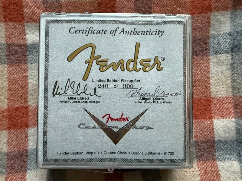 Abigail “Abby” Ybarra Fender LTD ED. CS MASTERWND PU SET image 1
