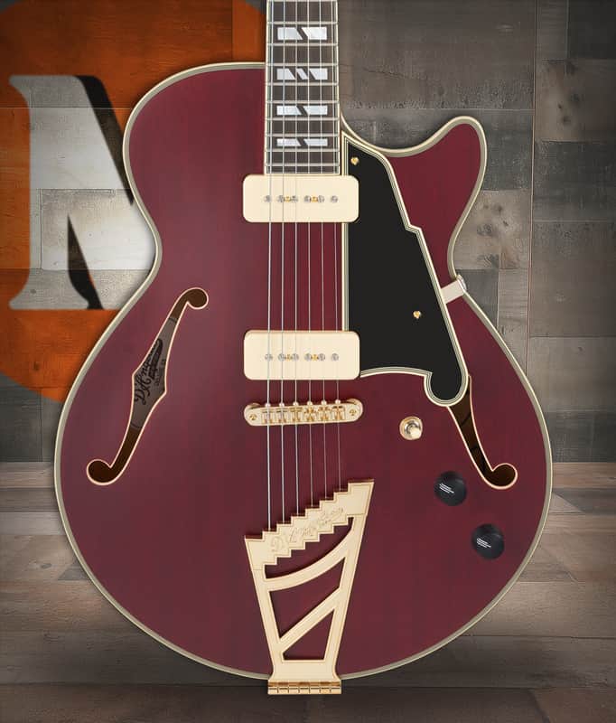 D'Angelico Deluxe SS - Satin Trans Wine (DADSSSTWGT) image 1
