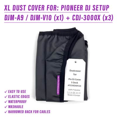 XL DUST COVER for PIONEER DJ SETUP (DJM-A9, V10 + CDJ-3000X (x3)) image 2