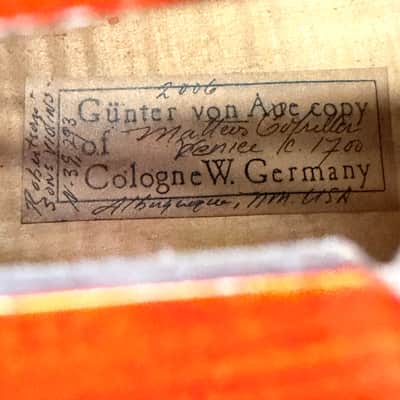 Gunter von Aue 4/4 Cello – German Made – Full Size – w/ Leather Case – Crack Repair Needed / Plays image 2