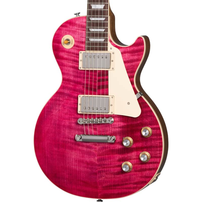 Gibson Les Paul Standard 60s Figured Top Electric Guitar - Translucent Fuchsia image 1