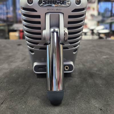 Shure MOTIV MV51 iOS / USB Large Diaphragm Condenser Microphone 2015 - Present - Silver and Black image 3