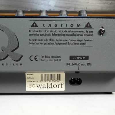 Waldorf Q Rackmount Synthesizer 1999 - 2011 - Blue image 8