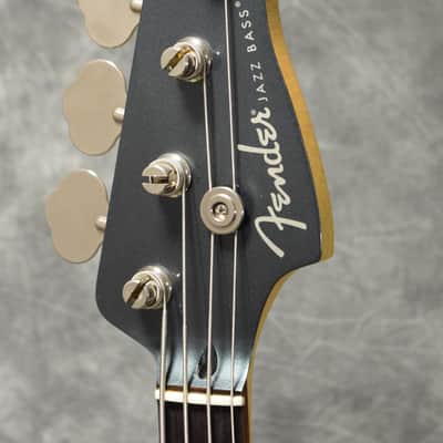 Fender Japan Aerodyne Jazz Bass AJB US Gun Metal Blue image 4