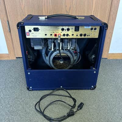 1992 Marshall 6101 30th Anniversary 100 Watt Tube Combo Dark Blue image 7