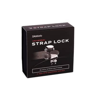 D'addario Planet Waves PW-SLS-01 Universal Ned Steinberger Strap Lock - Black image 2