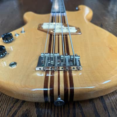 RARE! 1979 Kramer DMZ 4001 LEFTY - Natural w/ OHSC image 5