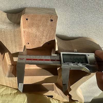 Mahogany Wood HH Jazzmaster Style Guitar Body image 6