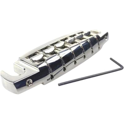 Faber WRAPT-NG Faber Wraptonate, Intonatable Stoptail Bridge, Gloss Nickel image 1