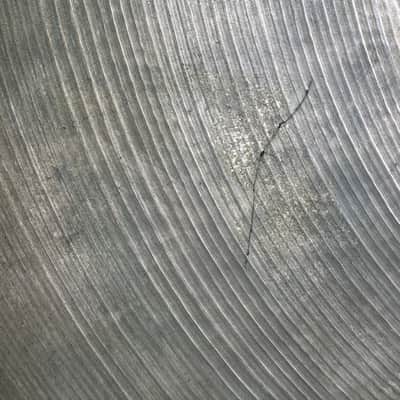 Vintage 1970s Tosco 16” Crash Cymbal (CRACKED) image 13