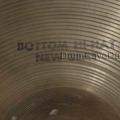 14" VINTAGE ZILDJIAN NEW BEAT HI HAT CYMBALS, HOLLOW LOGO, DEMO VIDEO! image 10