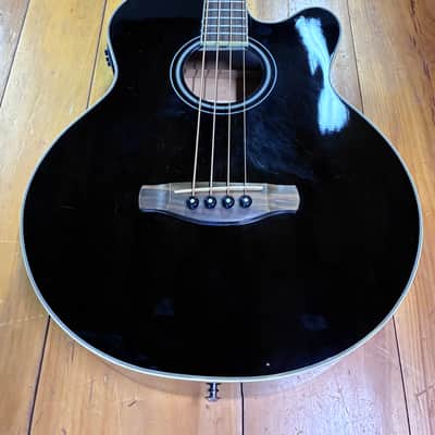 Ibanez AEB5E Acoustic-Electric Bass Guitar Black Pre Amp, Tuner, EQ image 3