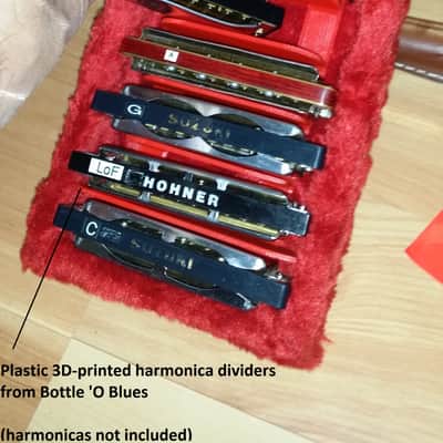 Fender Harmonica Case (with harmonica case dividers) Tweed image 3