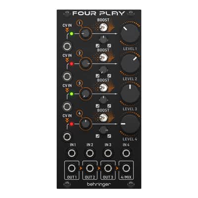 Behringer FOUR PLAY Quad Voltage Controlled Amplifier/Mixer Module