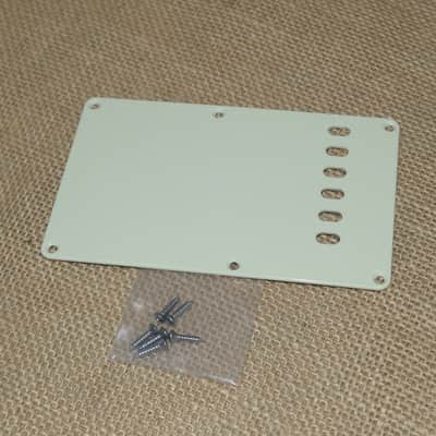 Back Plate Cream, Genuine 2010 American Fender Standard Stratocaster - Same Day Shipping #DK06 image 2