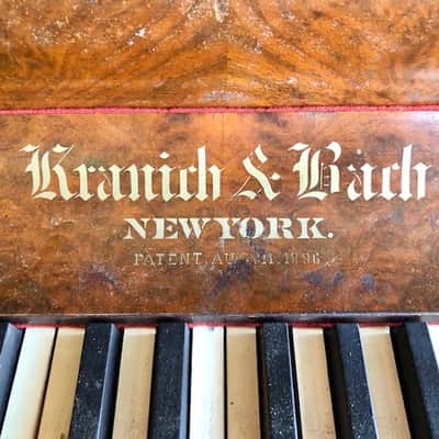 Kranich & Bach April 11 1896 Upright Piano 1896 Brown image 4