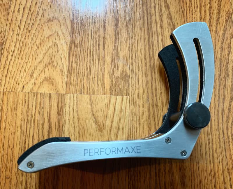 Performaxe Electric Guitar Leg Rest - Brushed Aluminum. Excellent condition! image 1
