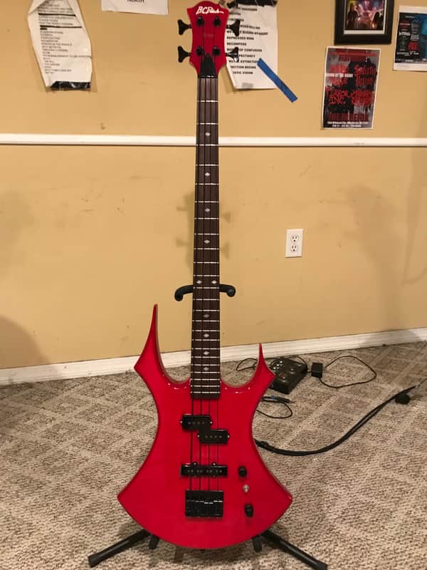 BC RICH. 90’s virgin bass guitar BC RICH VIRGIN 90 - Translucent Red image 1