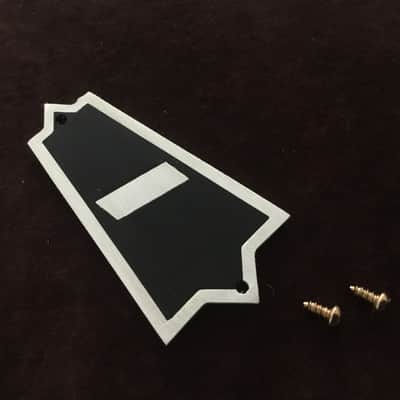 NOS-Gibson  Super 400 Exclusive Tailpiece  & Authentic Truss Rod Cover COMBO Late 80’s - Engraved Solid Brass with Super 400 semi-polished bound Truss Rod Cover. image 16