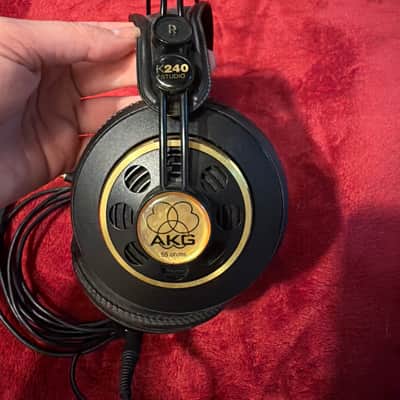 AKG K240 Studio Semi-Open Back Studio Headphones 2010s - Black image 2
