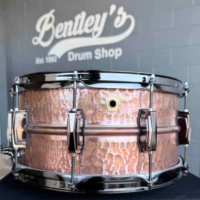 ~WOW!~ Ludwig Raw Patina Copper-Phonic 6.5x14 Snare Drum with Black Nickel Hardware (Displayed at 2026 NAMM Show!) image 1