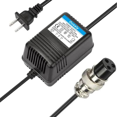 AC17VX2 600mA for Mixing Console Mixer Power Supply AC Adapter 3-Pin Connector Plug for Yamaha MG16/MG166CX/MG166C/F4/F7/6FX/MG82X,Connector Pedalboard Power Supply 17V 600mA,110V-120V Input US Plug image 1