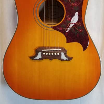 Epiphone Dove PRO Acoustic-Electric Guitar, Violinburst | Reverb