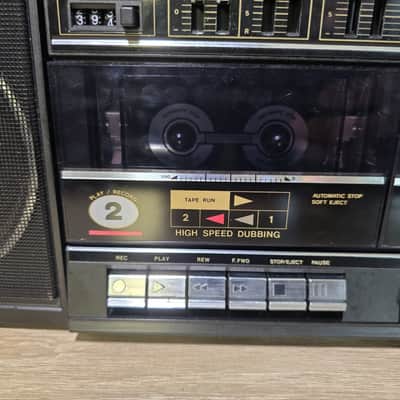 SILVER SR 2040 Rare Vintage Cassete Boombox Japan Retro Warranty SILVER image 4
