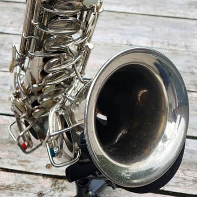 C.G. Conn Ltd. New Wonder Series II / Chu Berry Nickel Plated (L) Alto Saxophone 1926-27 Elkhart USA image 20