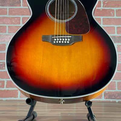Takamine GJ72CE-12BSB 12-string Acoustic-electric Guitar - Brown Sunburst image 2