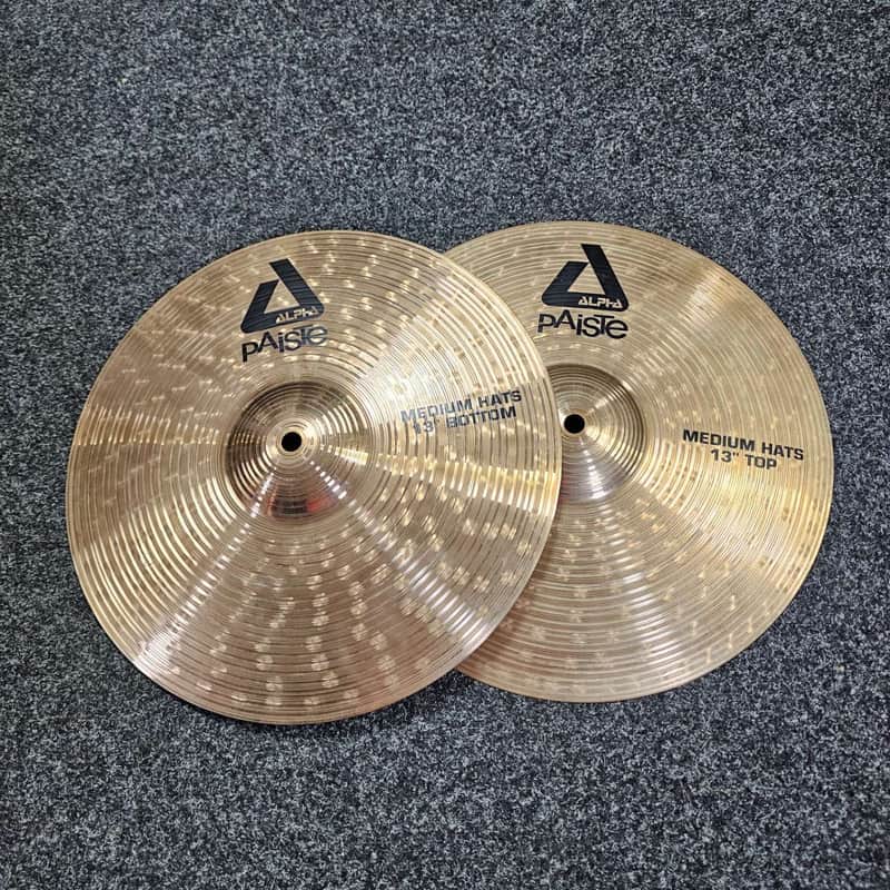 Hi-Hat Cymbals 13" Paiste Alpha Medium USED! RKALK030926 image 1