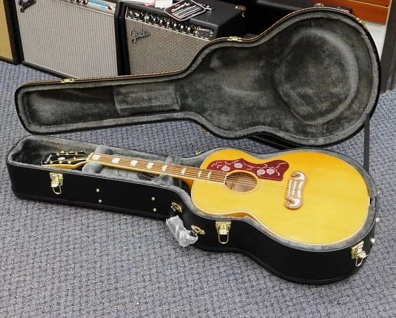 2022 Epiphone Inspired by Gibson J-200 Acoustic-Electric Guitar w/Case! Antique Natural! VERY NICE!!! image 1