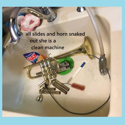 SUMMER DEAL 1948 L.A. SUPER CORNET GREAT COMPRESSION TONE RING SWEET NO REPAIS I CAN ALL BRACES FINE SEE image 4