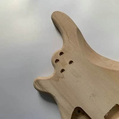 Unfinished Basswood 4 String Bass Body DIY Project image 6