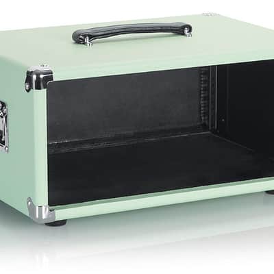 Gator - GR-RETRORACK-4SG - Vintage Amp Vibe Rack Case - 4U - Seafoam Green image 5