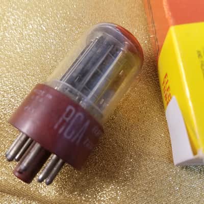 RCA 5692 AT1000 Weak Vacuum Tube Special Red base premium like 6SN7 dual triode 1950-1956 image 1
