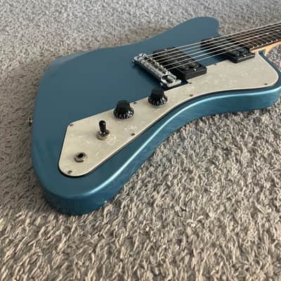Gibson USA Firebird Zero S Series 2017 HH Pelham Blue Rosewood Fretboard Guitar image 3