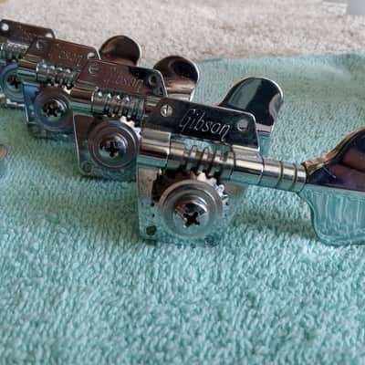 Set of Vintage 1980's Gibson Victory Bass Tuners w/ Ferrules! image 2