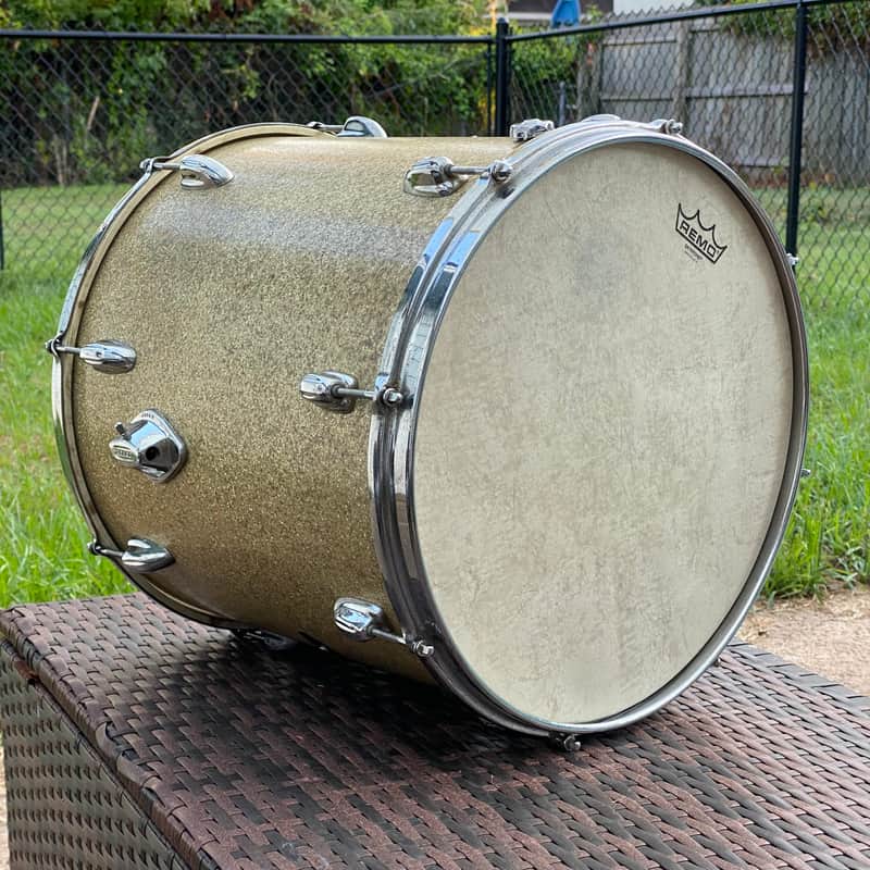 MIJ Stewart 16” Floor Tom 1960s - Silver Sparkle image 1