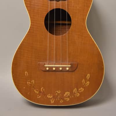 c. 1925 Lyon And Healy Washburn Style 703 Ukulele Natural Koa image 2
