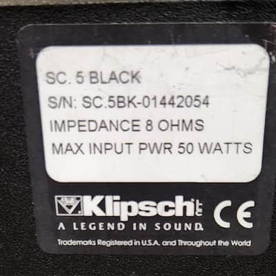 Klipsch Klipsch SC 5 Black Center Speaker 90s  - Black imagen 6