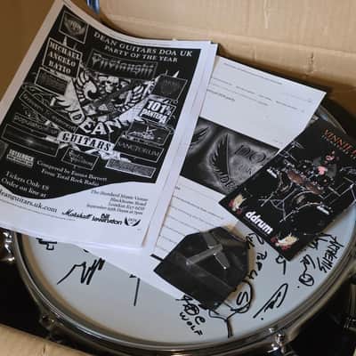 Vinnie Paul Snare Drum ARTIST SIGNED Brand New DDrum Pantera Signature 8x14 NOS Collector's Memorabilia image 2