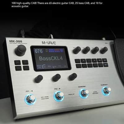 M-vave MK-300 Guitar Multi-Effect Processor | ANN Neural Modeling 120AMP/360FX | 10h Battery+300s Looper+128 Drum MIDI DAW,price include the import duty to US buyer image 7